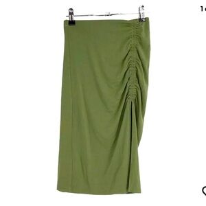 Aritzia green skirt sage green with scrunch slit